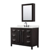 Custom image for Dark Espresso with Matte Black Trim / Giotto Quartz / Medicine Cabinet