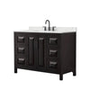 Custom image for Dark Espresso with Matte Black Trim / Giotto Quartz / No Mirror