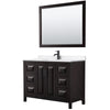 Custom image for Dark Espresso with Matte Black Trim / White Quartz / 46