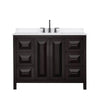 Custom image for Dark Espresso with Matte Black Trim / White Quartz / No Mirror