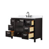 Custom image for Dark Espresso with Matte Black Trim / White Quartz / No Mirror