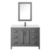 Custom image for Dark Gray with Matte Black Trim / Giotto Quartz / Medicine Cabinet