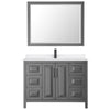 Custom image for Dark Gray with Matte Black Trim / White Quartz / 46