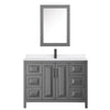 Custom image for Dark Gray with Matte Black Trim / White Quartz / Medicine Cabinet