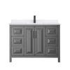 Custom image for Dark Gray with Matte Black Trim / White Quartz / No Mirror
