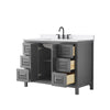Custom image for Dark Gray with Matte Black Trim / White Quartz / No Mirror