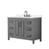 Custom image for Dark Gray with Matte Black Trim / White Quartz / No Mirror