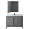 Custom image for Dark Gray with Polished Chrome Trim / White Carrara Marble / Medicine Cabinet