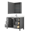 Custom image for Dark Gray with Polished Chrome Trim / Giotto Quartz / Medicine Cabinet