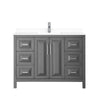 Custom image for Dark Gray with Polished Chrome Trim / White Cultured Marble / No Mirror