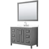 Custom image for Dark Gray with Polished Chrome Trim / White Cultured Marble / 46