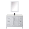Custom image for White with Matte Black Trim / Giotto Quartz / Medicine Cabinet