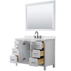 Custom image for White with Matte Black Trim / Giotto Quartz / 46