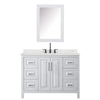 Custom image for White with Matte Black Trim / Giotto Quartz / Medicine Cabinet