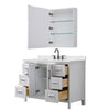 Custom image for White with Matte Black Trim / Giotto Quartz / Medicine Cabinet