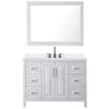 Custom image for White with Matte Black Trim / White Quartz / 46