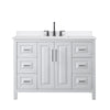 Custom image for White with Matte Black Trim / White Quartz / No Mirror