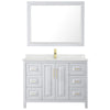 Custom image for White with Brushed Gold Trim / Giotto Quartz / 46
