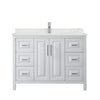 Custom image for White with Polished Chrome Trim / Giotto Quartz / No Mirror