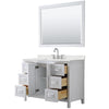 Custom image for White with Polished Chrome Trim / Giotto Quartz / 46