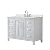 Custom image for White with Polished Chrome Trim / Giotto Quartz / No Mirror