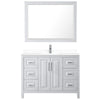 Custom image for White with Polished Chrome Trim / White Cultured Marble / 46