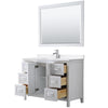 Custom image for White with Polished Chrome Trim / White Quartz / 46