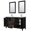 Custom image for Dark Espresso with Polished Chrome Trim / Carrara Cultured Marble / 24