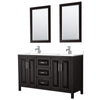 Custom image for Dark Espresso with Polished Chrome Trim / White Cultured Marble / 24