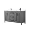 Custom image for Dark Gray with Matte Black Trim / White Cultured Marble / No Mirror