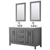 Custom image for Dark Gray with Matte Black Trim / White Cultured Marble / 24