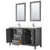 Custom image for Dark Gray with Polished Chrome Trim / Carrara Cultured Marble / 24