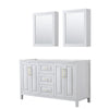 Custom image for White with Brushed Gold Trim / Medicine Cabinets
