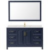 Custom image for Dark Blue with Brushed Gold Trim / Giotto Quartz / 58