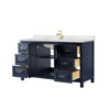 Custom image for Dark Blue with Brushed Gold Trim / Giotto Quartz / No Mirror