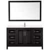 Custom image for Dark Espresso with Polished Chrome Trim / Carrara Cultured Marble / 58