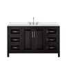 Custom image for Dark Espresso with Polished Chrome Trim / White Quartz / No Mirror