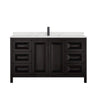 Custom image for Dark Espresso with Matte Black Trim / Giotto Quartz / No Mirror
