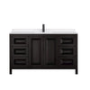 Custom image for Dark Espresso with Matte Black Trim / White Quartz / No Mirror