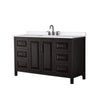 Custom image for Dark Espresso with Matte Black Trim / White Quartz / No Mirror