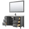 Custom image for Dark Gray with Matte Black Trim / Giotto Quartz / 58