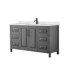 Custom image for Dark Gray with Matte Black Trim / Giotto Quartz / No Mirror