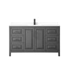 Custom image for Dark Gray with Matte Black Trim / White Cultured Marble / No Mirror