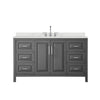 Custom image for Dark Gray with Polished Chrome Trim / Giotto Quartz / No Mirror