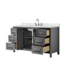 Custom image for Dark Gray with Polished Chrome Trim / Giotto Quartz / No Mirror