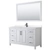 Custom image for White with Matte Black Trim / White Quartz / 58