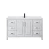 Custom image for White with Matte Black Trim / White Quartz / No Mirror