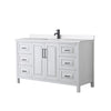 Custom image for White with Matte Black Trim / White Quartz / No Mirror