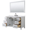 Custom image for White with Matte Black Trim / White Quartz / 58
