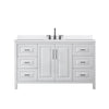 Custom image for White with Matte Black Trim / White Quartz / No Mirror